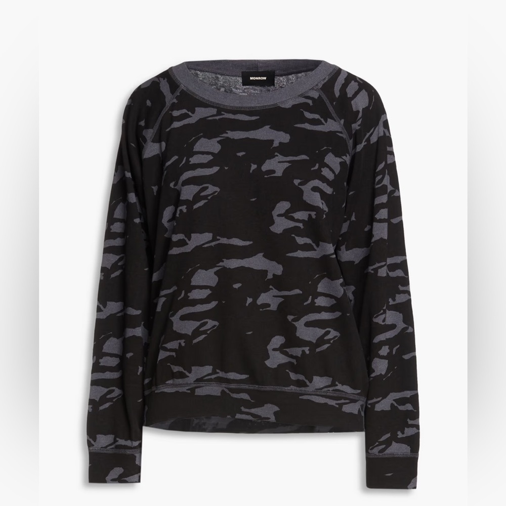 Monrow camo sweatshirt size XS